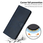 Til Oppo Reno14 5G (Global) / Reno14 F 5G Cover Flip Stand Kalvetekstur PU Læder Pung Telefoncover med Rem
