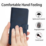 Til Oppo Reno14 5G (Global) / Reno14 F 5G Cover Flip Stand Kalvetekstur PU Læder Pung Telefoncover med Rem