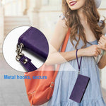 For Oppo Reno14 Pro 5G (Global) Case Flip Stand Calf Texture PU Leather Wallet Phone Cover with Strap