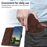 For Oppo Reno14 Pro 5G (Global) Leather Case Imprinted Triangle Phone Cover with Hand Strap