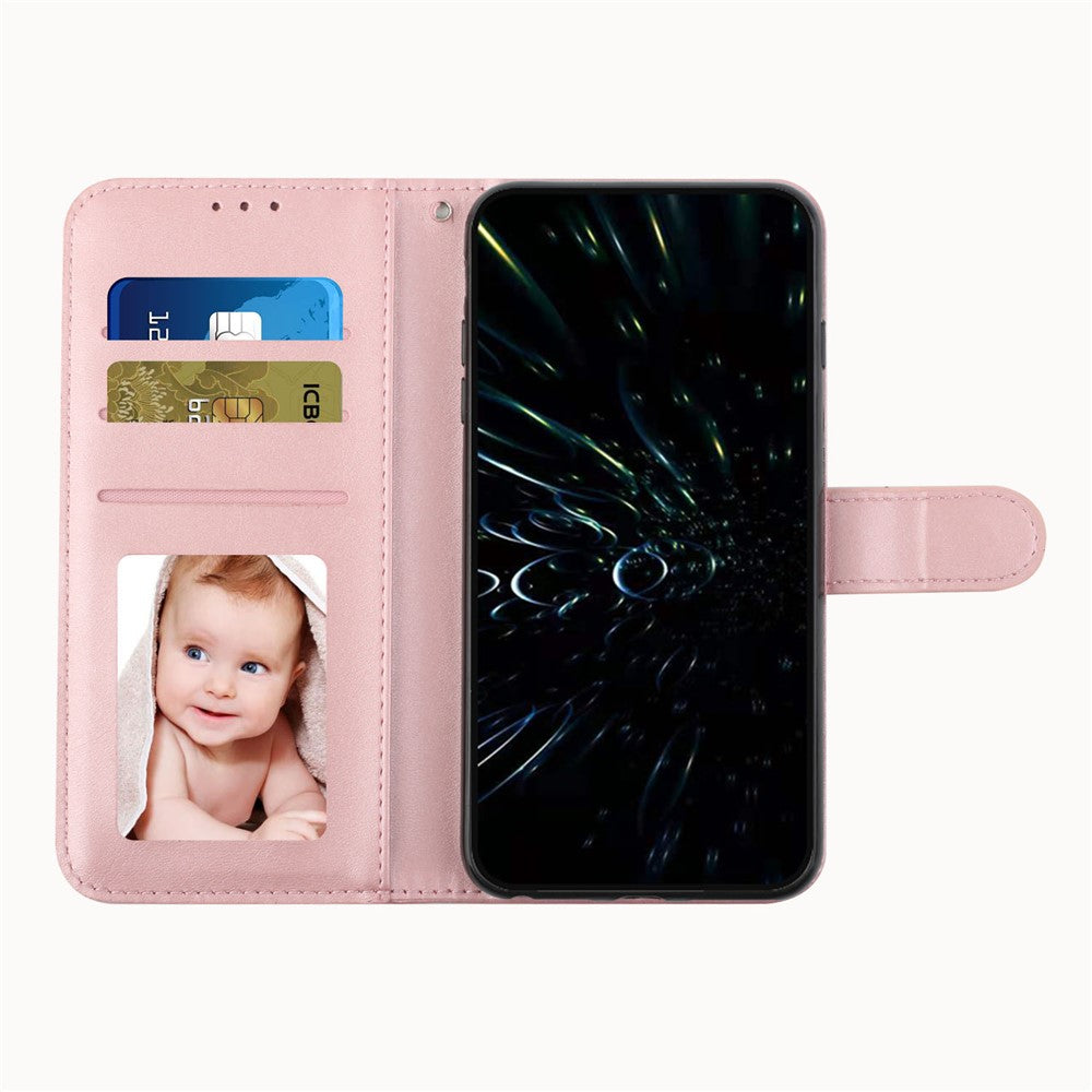 For Oppo Reno14 Pro 5G (Global) Leather Phone Case Foldable Stand Wallet Flip Cover with Strap