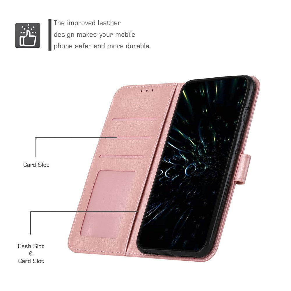 For Oppo Reno14 Pro 5G (Global) Leather Phone Case Foldable Stand Wallet Flip Cover with Strap