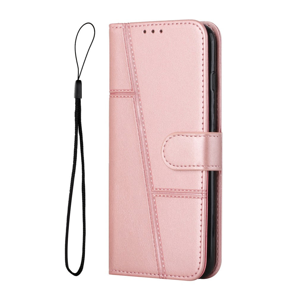 For Oppo Reno14 Pro 5G (Global) Leather Phone Case Foldable Stand Wallet Flip Cover with Strap
