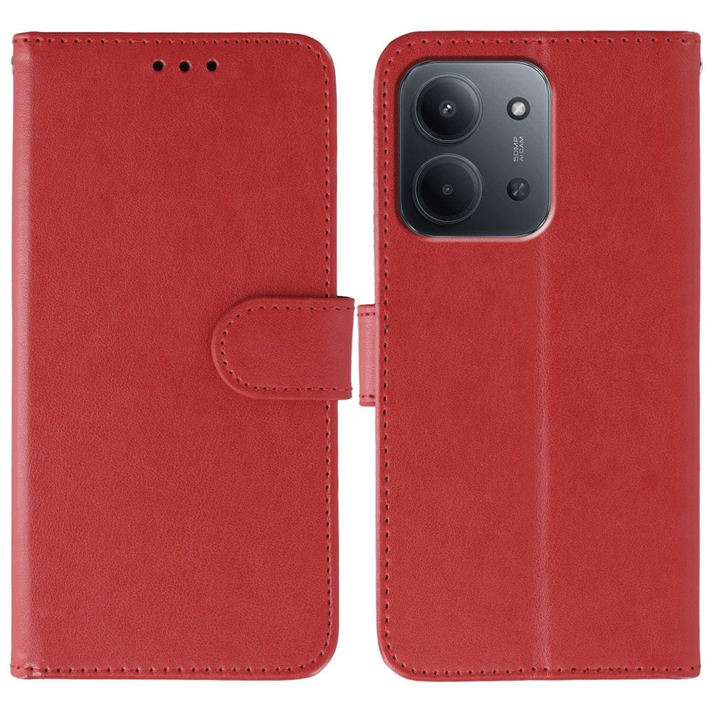 For Xiaomi Redmi 15C 5G (EU) (173mm) / 15C 4G (EU) (173mm) Case PU Leather Flip Wallet Phone Cover with Strap