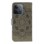 Xiaomi Redmi 15C 4G (Global) (171mm) / Poco C85 4G (171mm) skal med strassdekor, PU-läder, mandala-tryck och mobilrem