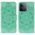 Xiaomi Redmi 15C 4G (Global) (171mm) / Poco C85 4G (171mm) skal med strassdekor, PU-läder, mandala-tryck och mobilrem