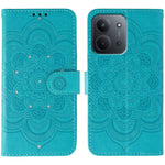 Xiaomi Redmi 15C 4G (Global) (171mm) / Poco C85 4G (171mm) skal med strassdekor, PU-läder, mandala-tryck och mobilrem