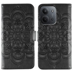 For Xiaomi Redmi 15C 4G (Global) (171mm) / Poco C85 4G (171mm) Case PU Leather Mandala Imprinted Design Wallet Phone Cover