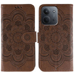 For Xiaomi Redmi 15C 4G (Global) (171mm) / Poco C85 4G (171mm) Case PU Leather Mandala Imprinted Design Wallet Phone Cover
