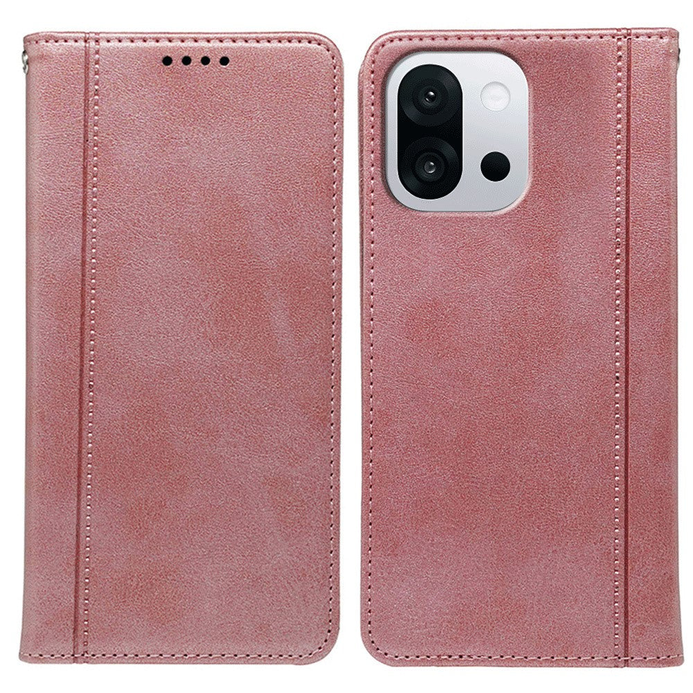 OnePlus 13T 5G-skal, dold magnetisk stängning, kalvtexturerat läderfodral