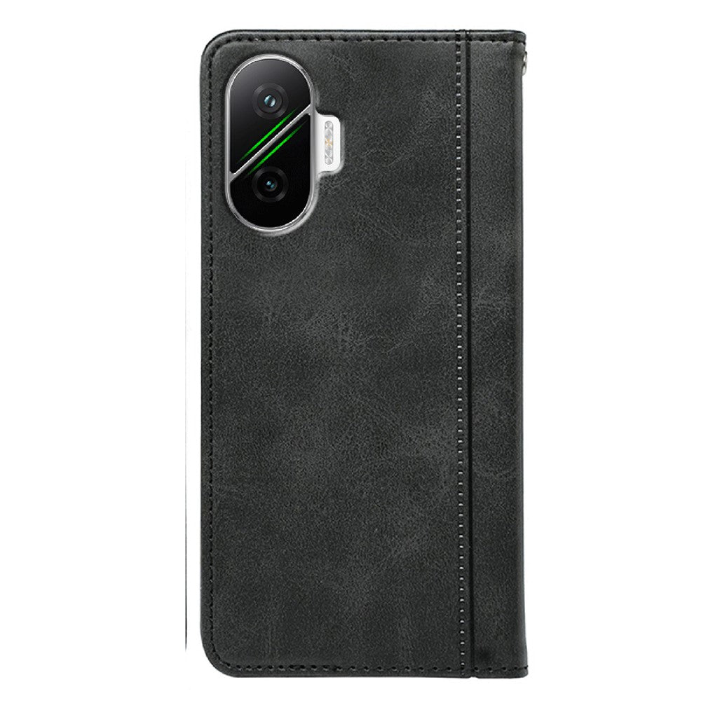 For Xiaomi Redmi Turbo 4 Pro 5G / Poco F7 5G Case Hidden Magnetic Closure Calf Texture Leather Phone Cover