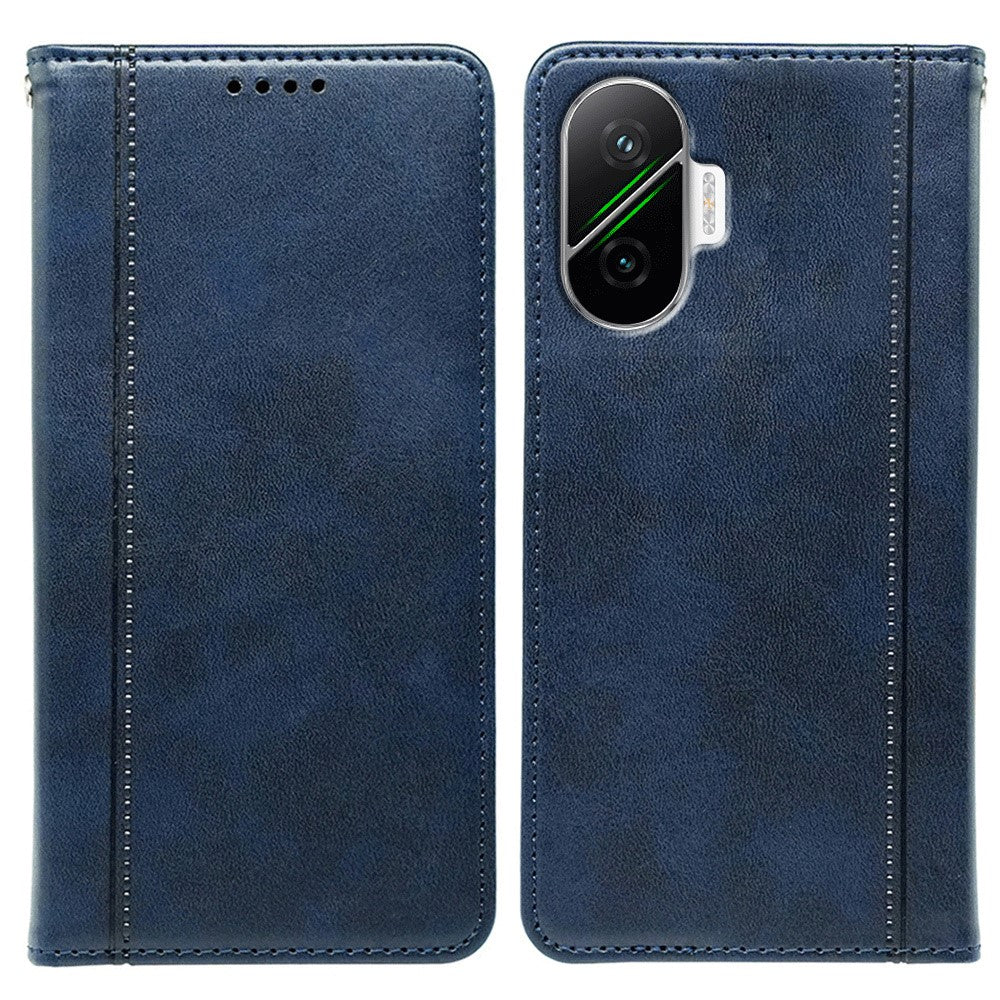 For Xiaomi Redmi Turbo 4 Pro 5G / Poco F7 5G Case Hidden Magnetic Closure Calf Texture Leather Phone Cover