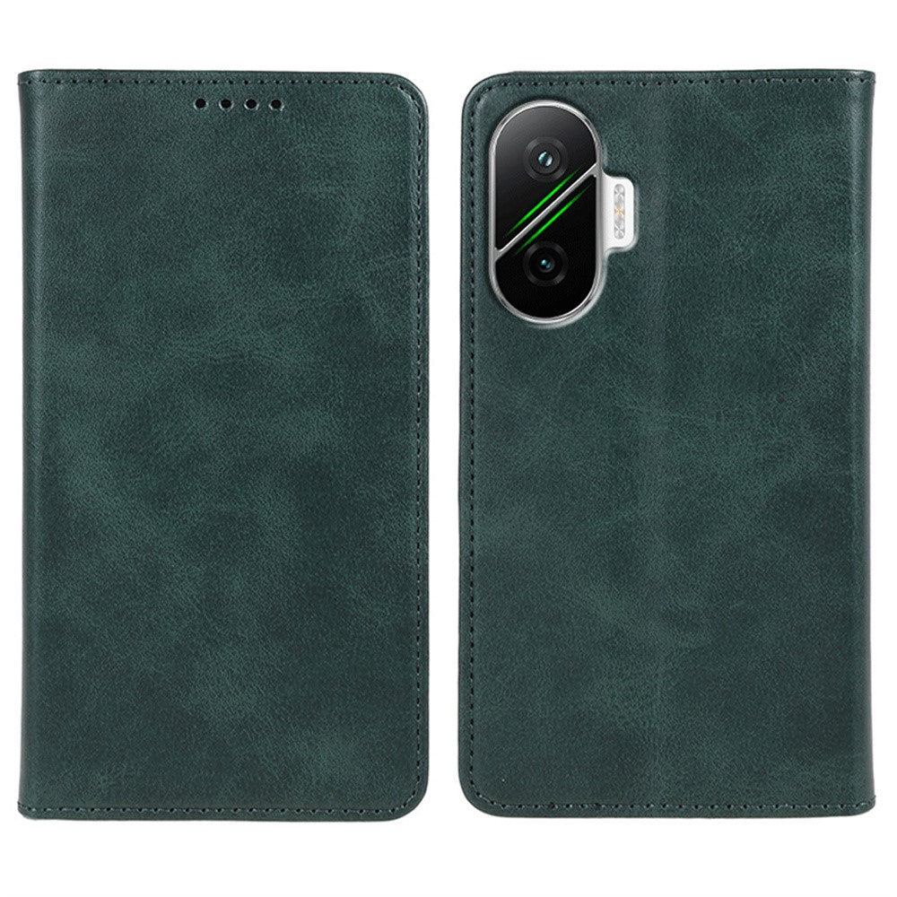 For Xiaomi Redmi Turbo 4 Pro 5G / Poco F7 5G Case Strong Magnetic PU Leather Phone Cover Calf Texture