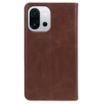 For OnePlus 13T 5G Case Strong Magnetic PU Leather Phone Cover Calf Texture