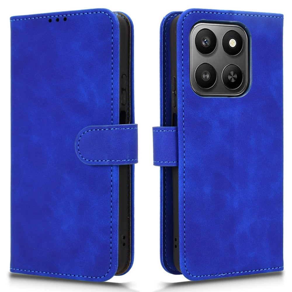 For Honor 400 Smart 5G / 4G / X7d 4G læderetui – skin-feel, anti-fald, pung, flip cover