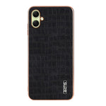 AZNS For Samsung Galaxy A08 5G / A08 4G / A07 5G / A07 4G Case Electroplating Crocodile Texture PU + TPU Phone Cover