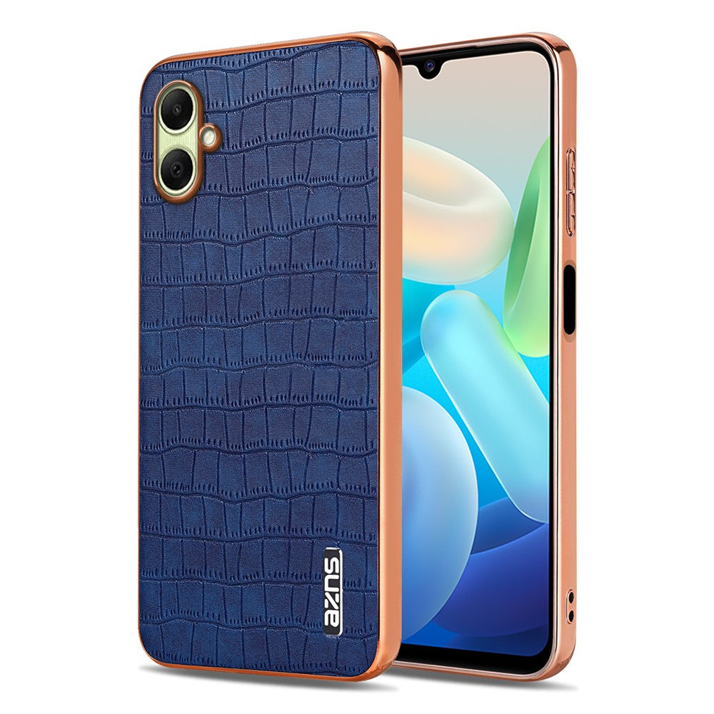 AZNS For Samsung Galaxy A08 5G / A08 4G / A07 5G / A07 4G Case Electroplating Crocodile Texture PU + TPU Phone Cover