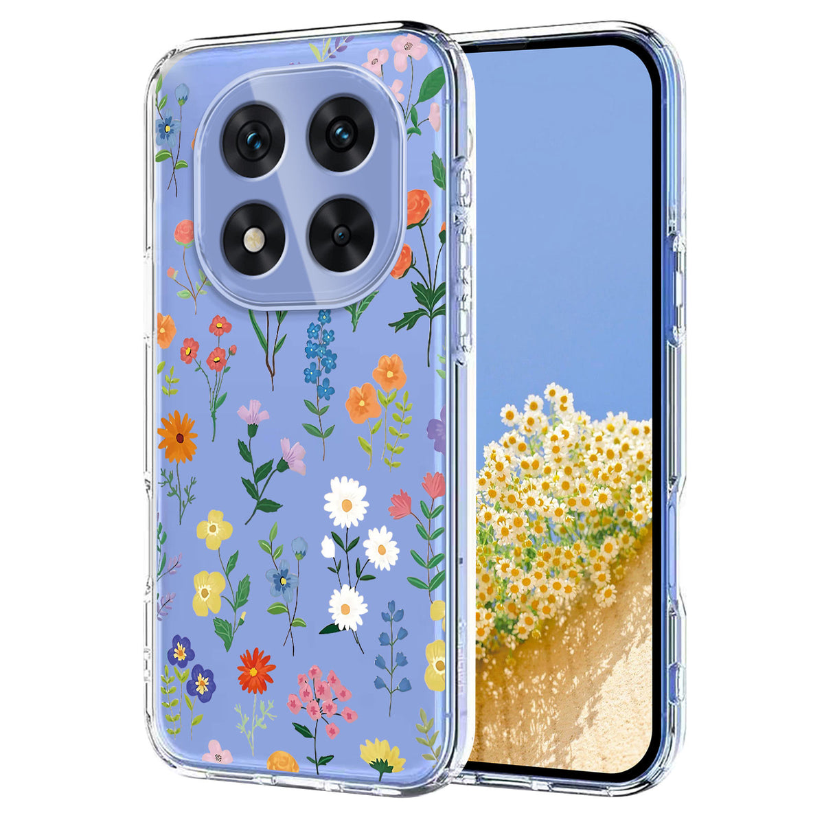 For Xiaomi Redmi Note 14 Pro 4G Case Butterfly Floral Pattern Printing TPU Phone Back Cover