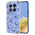 For Xiaomi Redmi Note 14 Pro 4G Case Butterfly Floral Pattern Printing TPU Phone Back Cover
