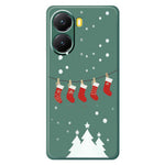 For Xiaomi Redmi Turbo 4 5G  /  Poco X7 Pro 5G Case Christmas Stockings Pattern Printing Straight Edge TPU Phone Back Cover