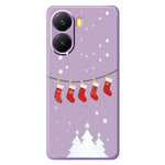 For Xiaomi Redmi Turbo 4 5G  /  Poco X7 Pro 5G Case Christmas Stockings Pattern Printing Straight Edge TPU Phone Back Cover