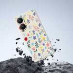 For Xiaomi Redmi Turbo 4 5G  /  Poco X7 Pro 5G Case Colorful Flower Branches Pattern Printing Straight Edge TPU Phone Back Cover