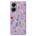 For Xiaomi Redmi Turbo 4 5G  /  Poco X7 Pro 5G Case Colorful Flower Branches Pattern Printing Straight Edge TPU Phone Back Cover