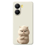 For Xiaomi Redmi Turbo 4 5G  /  Poco X7 Pro 5G Case Angry Cat Pattern Printing Straight Edge TPU Phone Back Cover