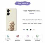 For Xiaomi Redmi Turbo 4 5G  /  Poco X7 Pro 5G Case Angry Cat Pattern Printing Straight Edge TPU Phone Back Cover