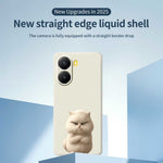 For Xiaomi Redmi Turbo 4 5G  /  Poco X7 Pro 5G Case Angry Cat Pattern Printing Straight Edge TPU Phone Back Cover