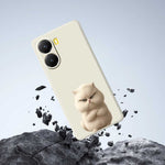 For Xiaomi Redmi Turbo 4 5G  /  Poco X7 Pro 5G Case Angry Cat Pattern Printing Straight Edge TPU Phone Back Cover