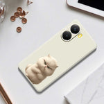 For Xiaomi Redmi Turbo 4 5G  /  Poco X7 Pro 5G Case Angry Cat Pattern Printing Straight Edge TPU Phone Back Cover