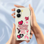 For Xiaomi Redmi Turbo 4 5G  /  Poco X7 Pro 5G Case Pink Elements Pattern Printing Straight Edge TPU Phone Back Cover