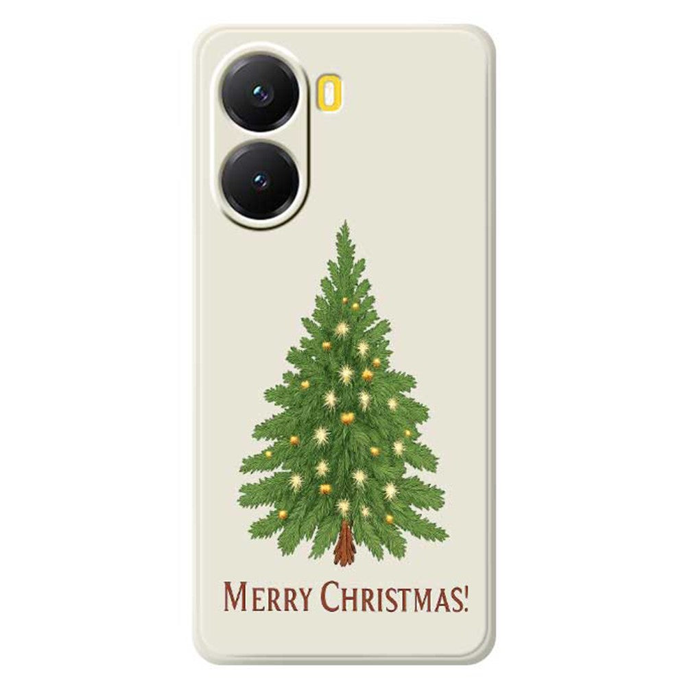 Xiaomi Redmi Turbo 4 5G / Poco X7 Pro 5G-skal med julgransmönster och rak kant i TPU-fodral
