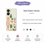For Xiaomi Redmi Turbo 4 5G  /  Poco X7 Pro 5G Case Christmas Snowman Pattern Printing Straight Edge TPU Phone Back Cover