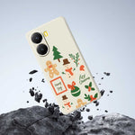 For Xiaomi Redmi Turbo 4 5G  /  Poco X7 Pro 5G Case Christmas Snowman Pattern Printing Straight Edge TPU Phone Back Cover
