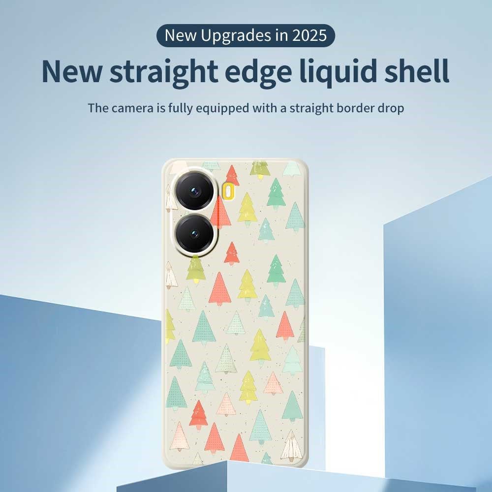 For Xiaomi Redmi Turbo 4 5G  /  Poco X7 Pro 5G Case Colorful Trees Pattern Printing Straight Edge TPU Phone Back Cover