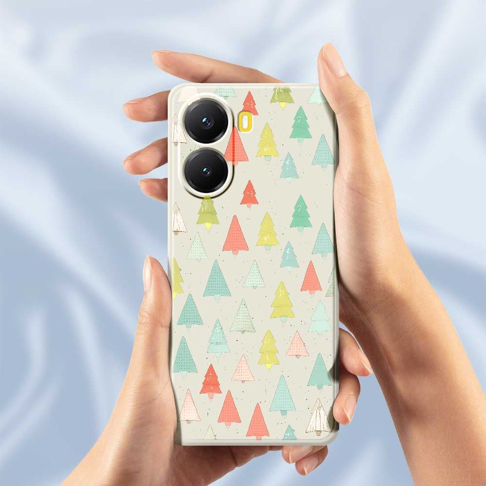 For Xiaomi Redmi Turbo 4 5G  /  Poco X7 Pro 5G Case Colorful Trees Pattern Printing Straight Edge TPU Phone Back Cover