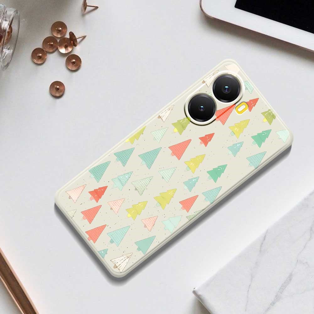For Xiaomi Redmi Turbo 4 5G  /  Poco X7 Pro 5G Case Colorful Trees Pattern Printing Straight Edge TPU Phone Back Cover