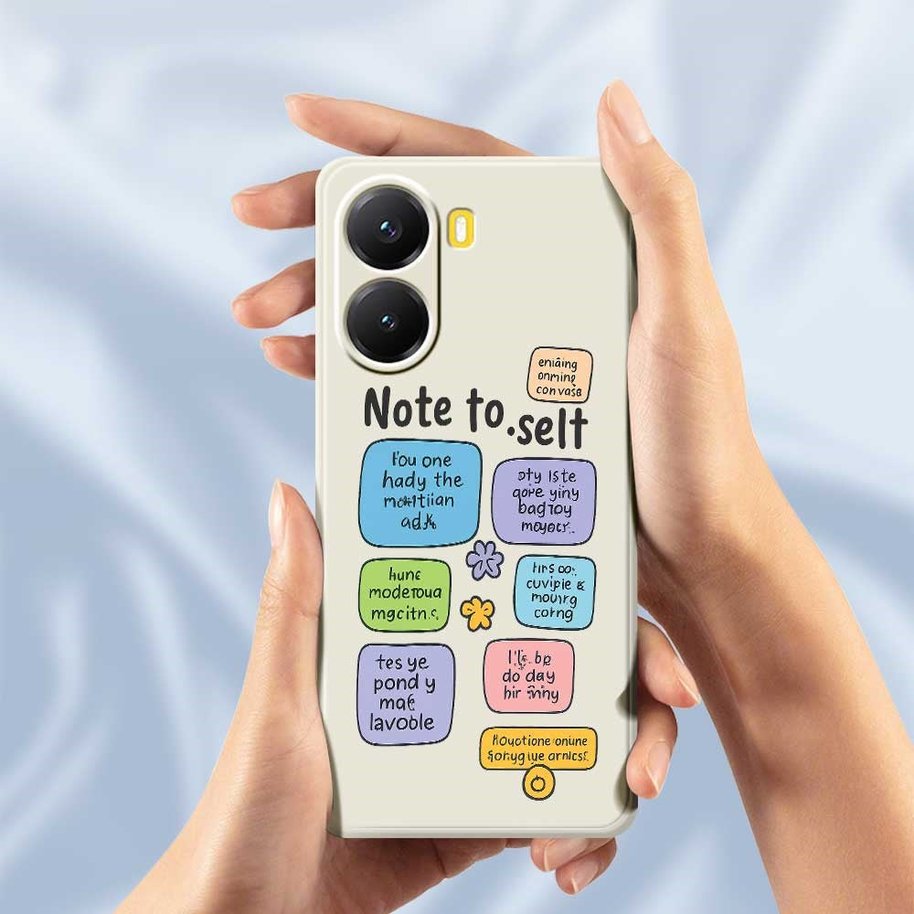 For Xiaomi Redmi Turbo 4 5G  /  Poco X7 Pro 5G Case Colored Sticky Notes Pattern Printing Straight Edge TPU Phone Back Cover