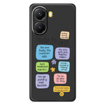 For Xiaomi Redmi Turbo 4 5G  /  Poco X7 Pro 5G Case Colored Sticky Notes Pattern Printing Straight Edge TPU Phone Back Cover