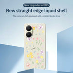 For Xiaomi Redmi Turbo 4 5G  /  Poco X7 Pro 5G Case Small Flowers Pattern Printing Straight Edge TPU Phone Back Cover