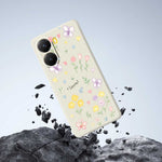 For Xiaomi Redmi Turbo 4 5G  /  Poco X7 Pro 5G Case Small Flowers Pattern Printing Straight Edge TPU Phone Back Cover