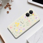 For Xiaomi Redmi Turbo 4 5G  /  Poco X7 Pro 5G Case Small Flowers Pattern Printing Straight Edge TPU Phone Back Cover