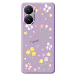 For Xiaomi Redmi Turbo 4 5G  /  Poco X7 Pro 5G Case Small Flowers Pattern Printing Straight Edge TPU Phone Back Cover