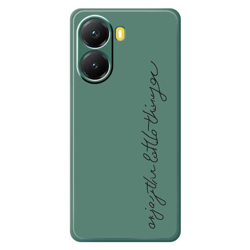 For Xiaomi Redmi Turbo 4 5G  /  Poco X7 Pro 5G Case WordArt Pattern Printing Straight Edge TPU Phone Back Cover