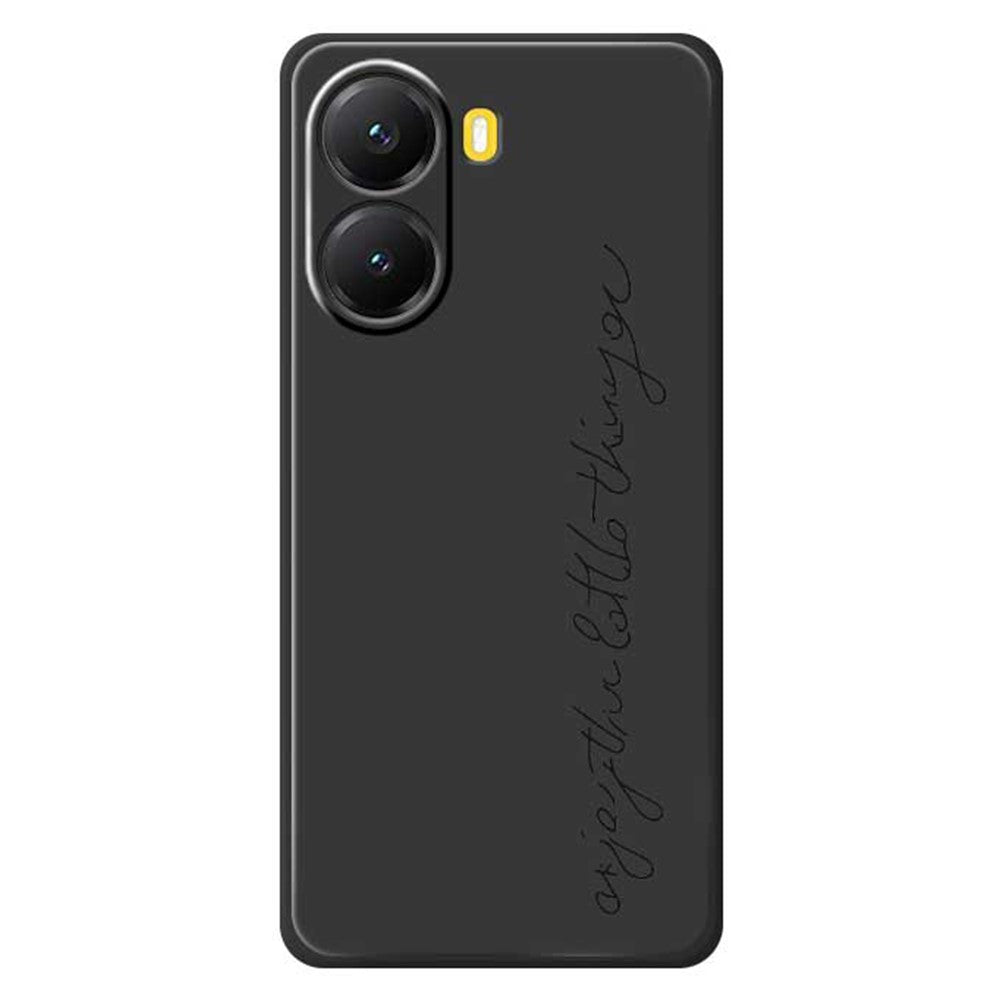 For Xiaomi Redmi Turbo 4 5G  /  Poco X7 Pro 5G Case WordArt Pattern Printing Straight Edge TPU Phone Back Cover