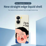 For Xiaomi Redmi Turbo 4 5G  /  Poco X7 Pro 5G Case Make Faces Kid Pattern Printing Straight Edge TPU Phone Back Cover