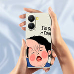 For Xiaomi Redmi Turbo 4 5G  /  Poco X7 Pro 5G Case Make Faces Kid Pattern Printing Straight Edge TPU Phone Back Cover