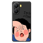 For Xiaomi Redmi Turbo 4 5G  /  Poco X7 Pro 5G Case Make Faces Kid Pattern Printing Straight Edge TPU Phone Back Cover